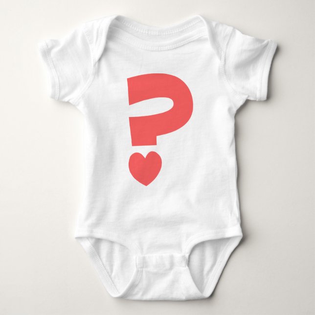 Fragezeichen Baby Strampler (Vorderseite)