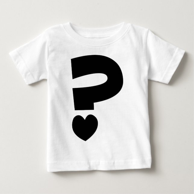 Fragezeichen Baby T-shirt (Vorderseite)