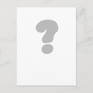 Fragezeichen ? postkarte