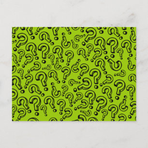 Fragezeichen Postkarte