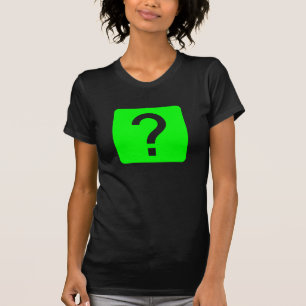 Fragezeichen Quadratisches Feld T-Shirt