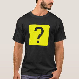 Fragezeichen Quadratisches Feld T-Shirt