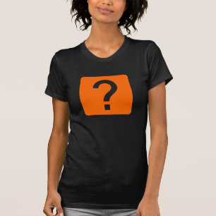 Fragezeichen Quadratisches Feld T-Shirt