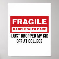 Fragil, dass ich gerade mein Kind in der Uni Paren