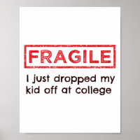 Fragil, dass ich gerade mein Kind in der Uni Paren