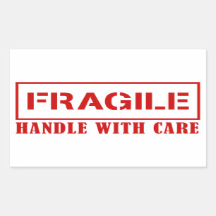 Fragile Aufkleber - vorsichtig handhaben - Fargile