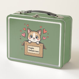Fragile: Contains Love Metall Brotdose