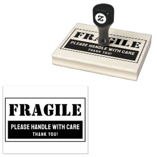 Fragile Handhabung mit sorgfältiger E-Mail- und Ve Gummistempel