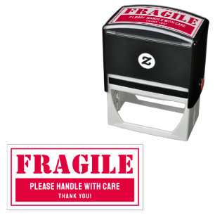 Fragile Handhabung mit sorgfältiger E-Mail- und Ve Permastempel