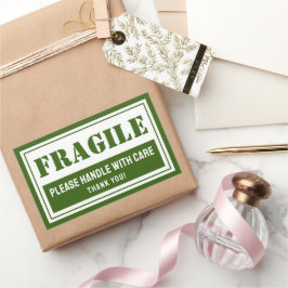 Fragile Handhabung mit sorgfältiger E-Mail- und Ve Rechteckiger Aufkleber