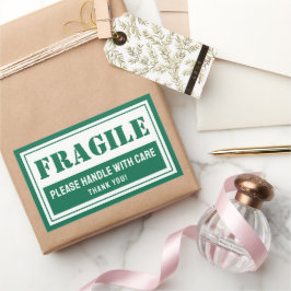 Fragile Handhabung mit sorgfältiger E-Mail- und Ve Rechteckiger Aufkleber