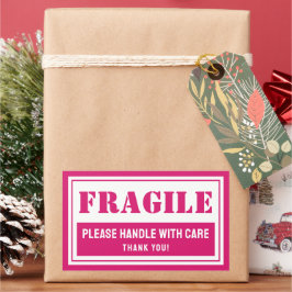 Fragile Handhabung mit sorgfältiger E-Mail- und Ve Rechteckiger Aufkleber