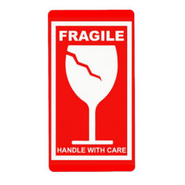 Fragile Handhabung mit Vorsicht