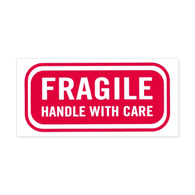 Fragile Handhabung Permastempel (Design)