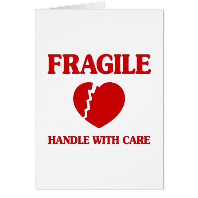 Fragile Herzoperation mit Care Card (Vorne)
