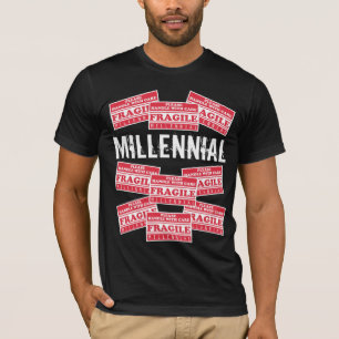 Fragile Millenniums-Labels, bitte mit Vorsicht umg T-Shirt