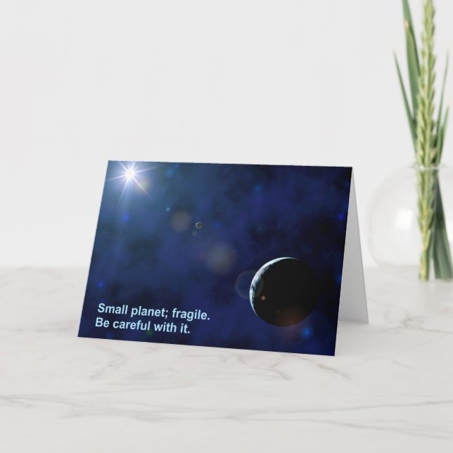 Fragile Planet Karte (Vorderseite)