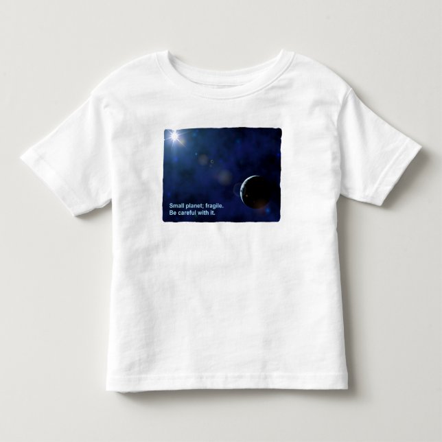 Fragile Planet Kleinkind T-shirt (Vorderseite)