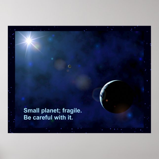 Fragile Planet Poster (Vorne)