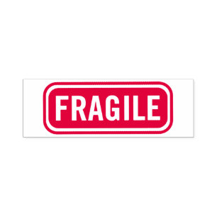 Fragile, selbstfärbende Briefmarke Permastempel