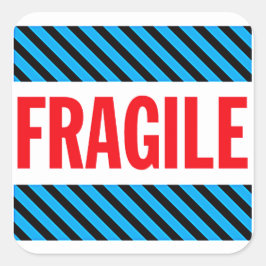 Fragile Versandmarke Quadratischer Aufkleber