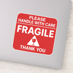 Fragile - Vorsichtig behandeln - Versandlabel-Desi Aufkleber