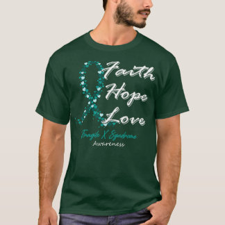 Fragile X Syndrome Awareness Faith Hope Liebe in t T-Shirt