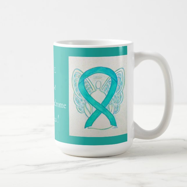 Fragile X Syndrome Awareness Ribbon Angel Tasse (Rechts)