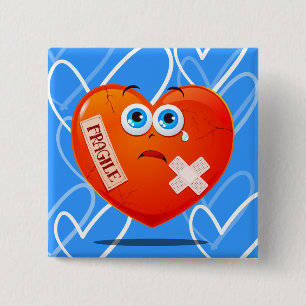 Fragiles Herz, Knopf Button
