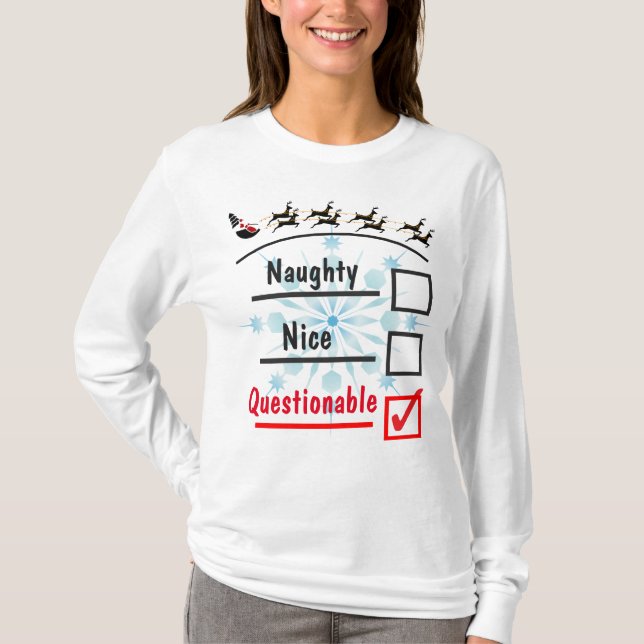 Fragliches Weihnachten T-Shirt (Vorderseite)