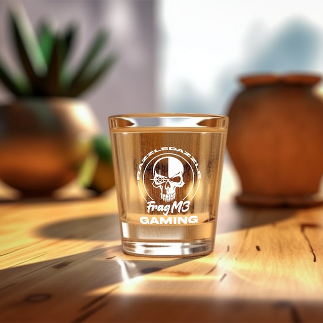 FragM3 Gaming RazzleDazzle Shot Glass in Weiß Schnapsglas (Von Creator hochgeladen)