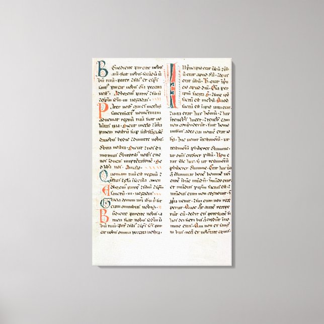 Fragment aus einem Cathar-Manuskript Leinwanddruck (Vorderseite)