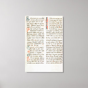 Fragment aus einem Cathar-Manuskript Leinwanddruck