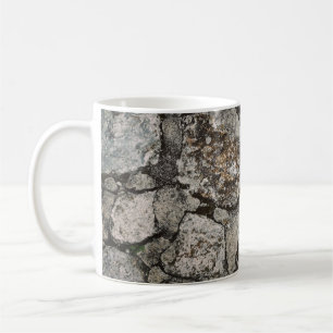 Fragment aus schwarzem und grauem Stein Kaffeetasse