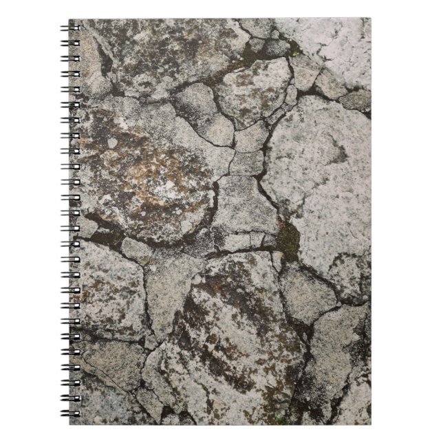 Fragment aus schwarzem und grauem Stein Notizblock (Vorderseite)