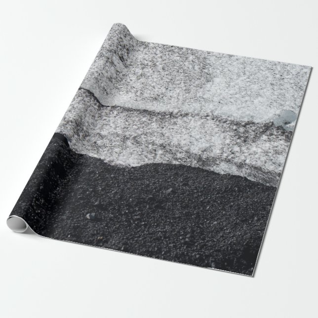 Fragment aus weißem und blauem Stein Geschenkpapier (Ungerollt)