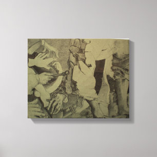 Fragment d'Arts Roll Detail von P Baud Leinwand