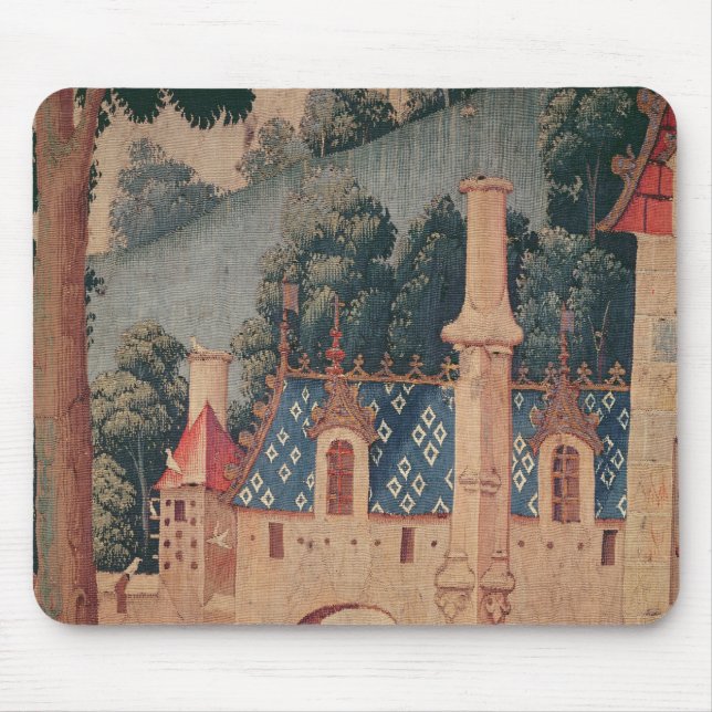Fragment einer mittelalterlichen Tapisserie Mousepad (Vorne)