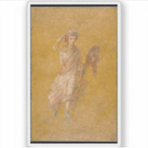 Fragment eines gelben Frescos mit Maus