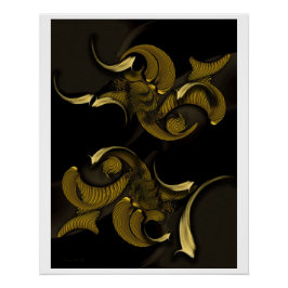 "Fragment of Interfering Space", Glossy Poster