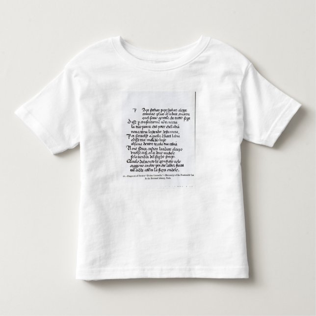 Fragment von Dantes 'Divina Commedia Kleinkind T-shirt (Vorderseite)