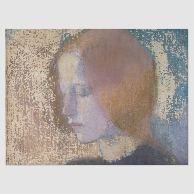 Fragment von Helene Schjerfbeck Seidenpapier (Vorderseite)