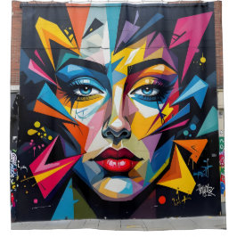 Fragmente der Identität -  Duschvorhang