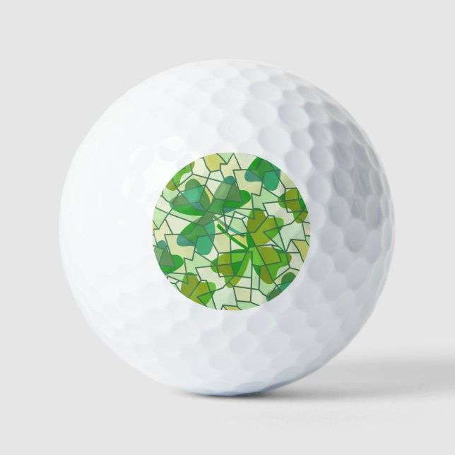 Fragmente von Kleeblättern Golfball (Vorderseite)