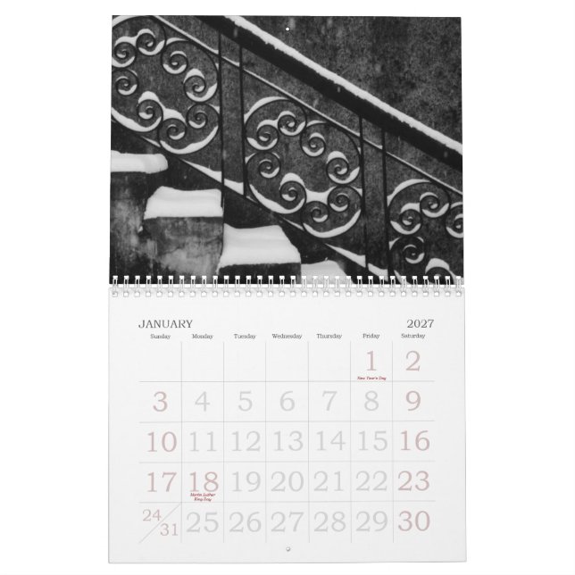 Fragmente von Portland Kalender (Jan 2027)