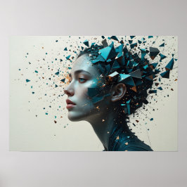 Fragmentierte Identity Poster Abstrakte Wall Art