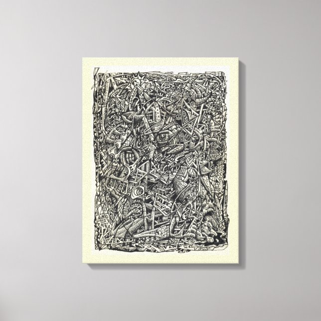 Fragmentierte Leinwand (Vorderseite)