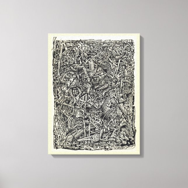 Fragmentierte Leinwand (Vorderseite)