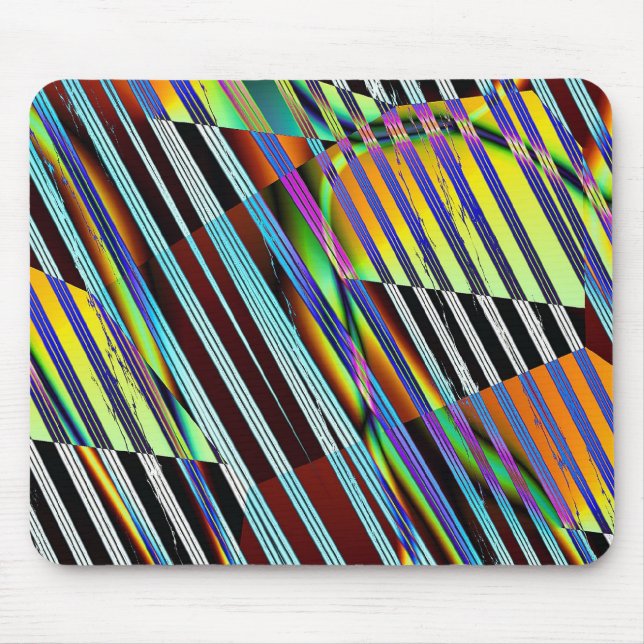 fragmentierte Linien Mousepad (Vorne)