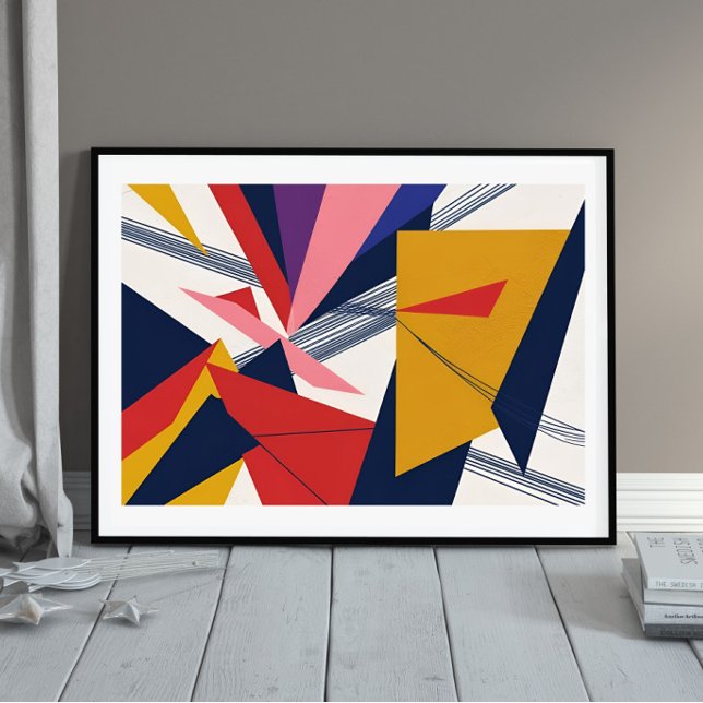 fragmentierter Puls: Bold Geometric Rhythm Poster (Von Creator hochgeladen)